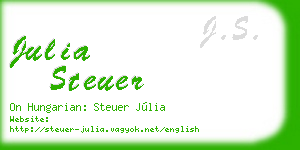 julia steuer business card